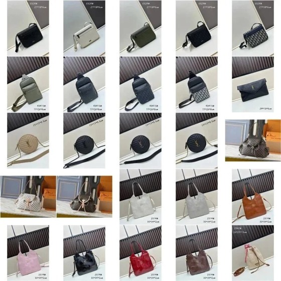 新款老花大容量购物女包单肩手提包-2632