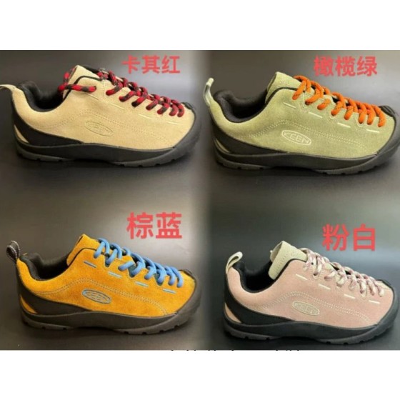 KE 麂皮山系露营徒步防滑耐磨低帮户外登山童鞋 -4166
