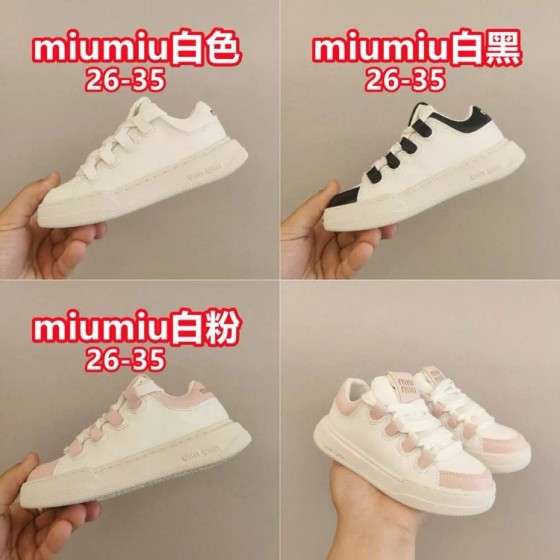 MM皮革简约系带低帮时尚儿童板鞋-4169