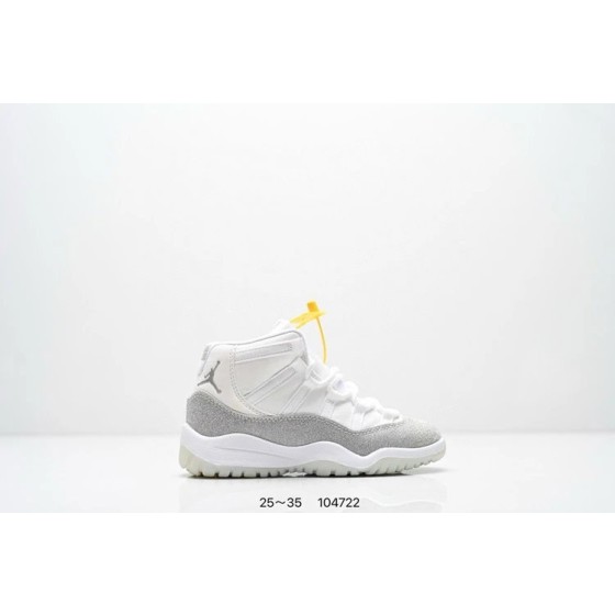 乔11皮革满天星 防滑 高帮 复古儿童篮球鞋-4149